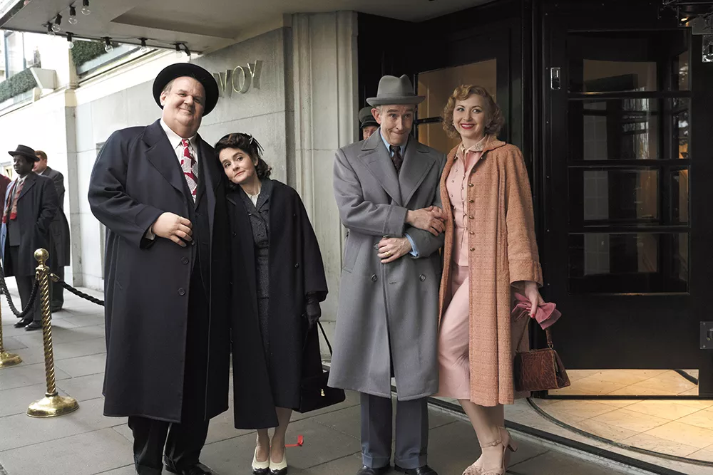 Birds of a feather: John C. Reilly (left) is Oliver Hardy and Steve Coogan is Stan Laurel in a loving tribute to the slapstick pioneers.