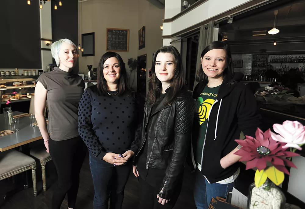 Local culinary leaders: Erin Fasbender, Kate Hansen, Amanda Perkins and Lynette Pflueger. - YOUNG KWAK PHOTO