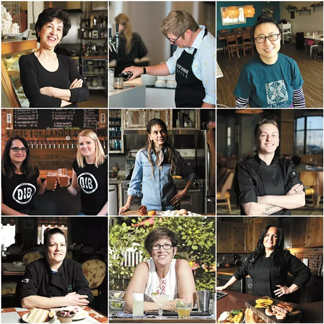 Top row: Fery Haghighi, Kristen Scott-Silver, Jeannie Choi. Middle row: Linda Johnson and Jamie Sweetser, Celeste Shaw, Blerita Kaba. Bottom row: Christie Sutton, Renee Cebula, Lesa Lebeau.