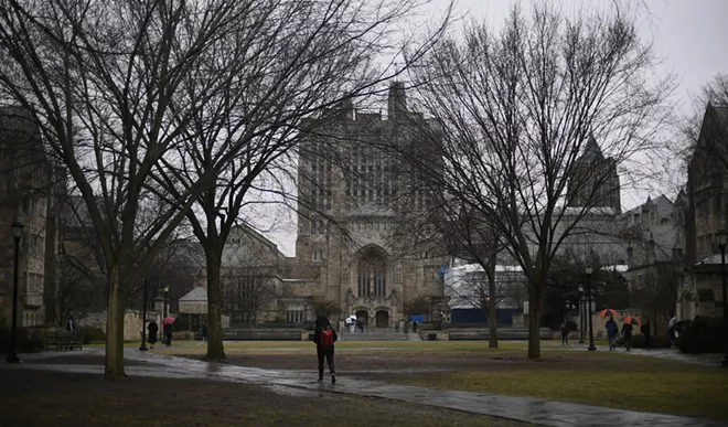 The Yale University campus in New Haven, Conn., Feb. 24, 2018. Federal prosecutors on March 12, 2019, charged dozens of people, including coaches at top universities around the country, for paying for or accepting bribes to admit student applicants. Both coaches and private admissions counselors received millions of dollars for helping to get students admitted as athletes to Yale, Stanford and University of Southern California, regardless of their academic or sports ability, the authorities say. - JESSICA HILL/THE NEW YORK TIMES
