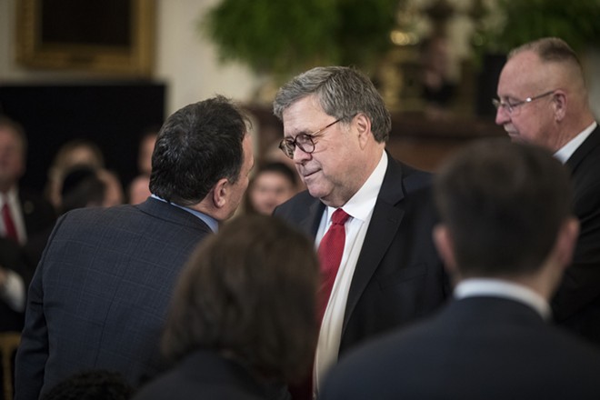 Attorney General William Barr at the “First Step Act Celebration” at the White House in Washington, April 1, 2019. Barr will release a redacted version of the special counsel’s report on April 18, a Justice Department spokeswoman said on April 15, the first step in what promises to be a protracted fight with Democratic lawmakers over how much of the document they are allowed to see. - SARAH SILBIGER/THE NEW YORK TIMES