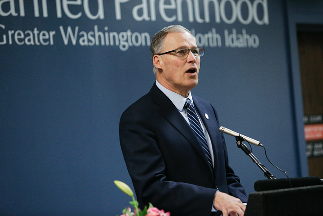 Washington Gov. Jay Inslee supported Planned Parenthood and other health care providers in an effort to block changes to the federal Title X program, which provides family planning care for low-income people. - YOUNG KWAK PHOTO