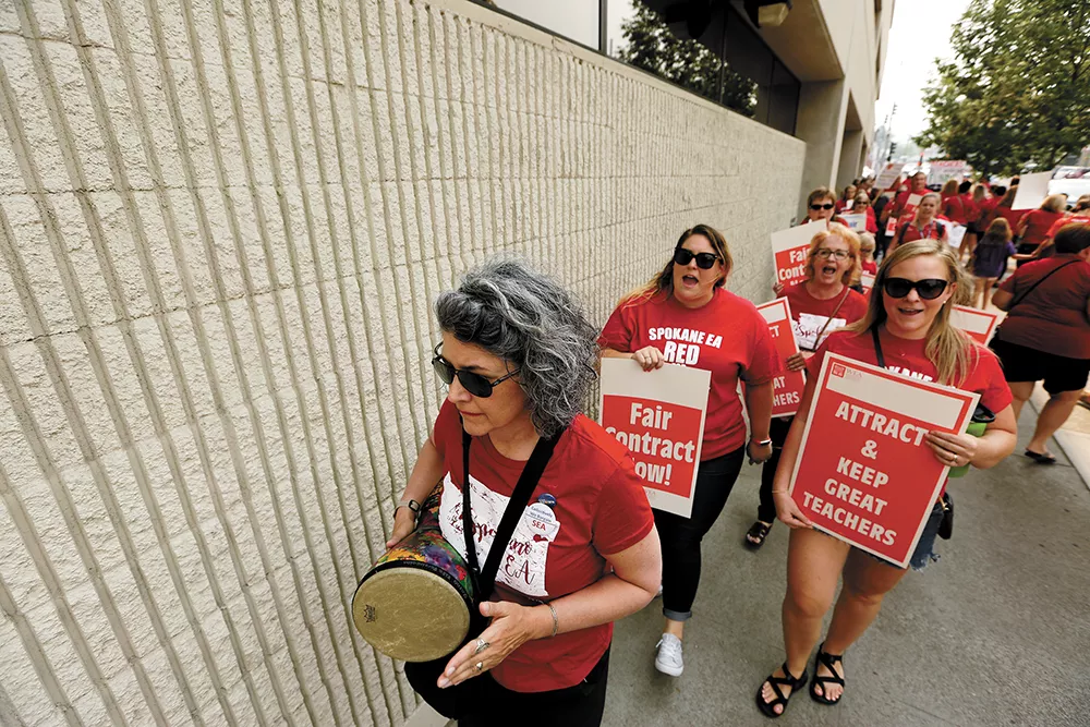 Spokane teachers earned huge raises last summer. Months later, many were told they'd be laid off. - YOUNG KWAK
