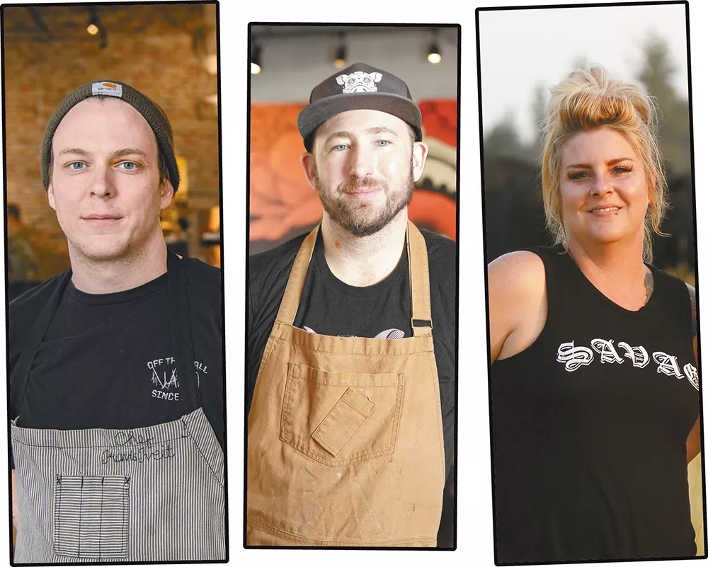 FROM LEFT: Travis Tveit, Travis Dickinson and Molly Patrick will be cooking at the Crave! food festival July 11-13.