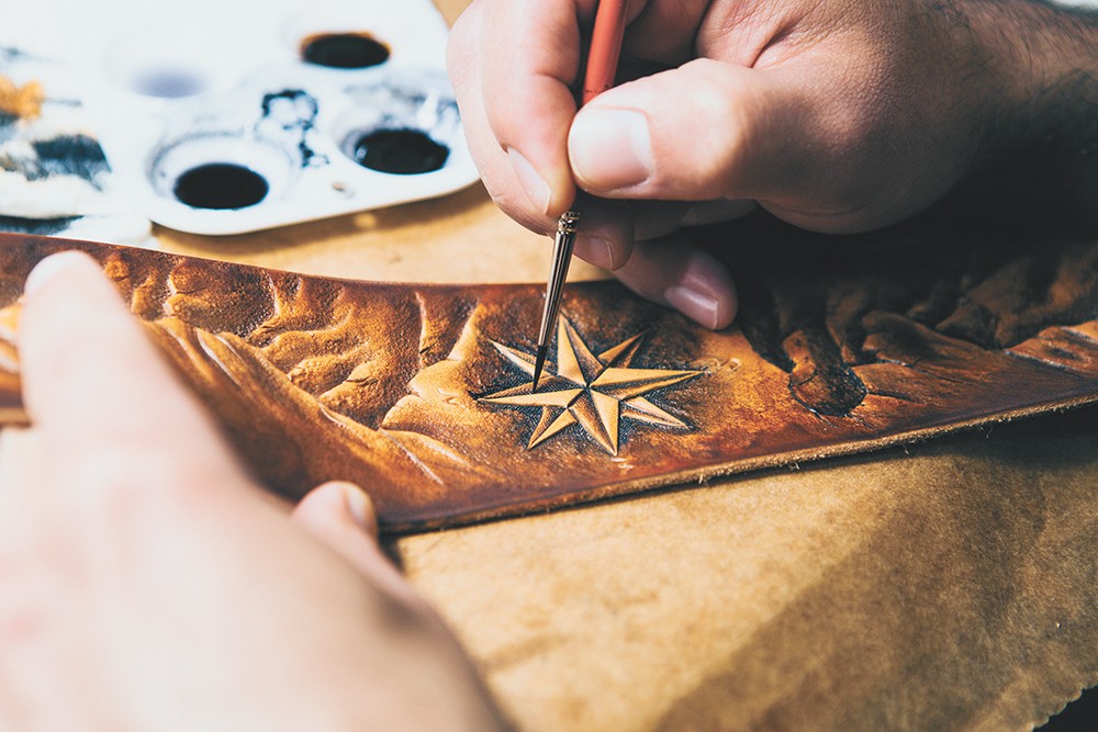 Local maker Jeremiah Colladay is carving his brand in leather