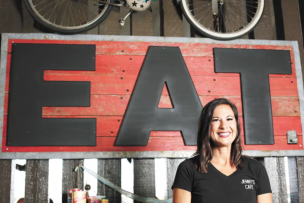 Jenny Bennett offers take-home-sized portions, like the eggs Benedict with all-you-can-eat home fries. - YOUNG KWAK PHOTO