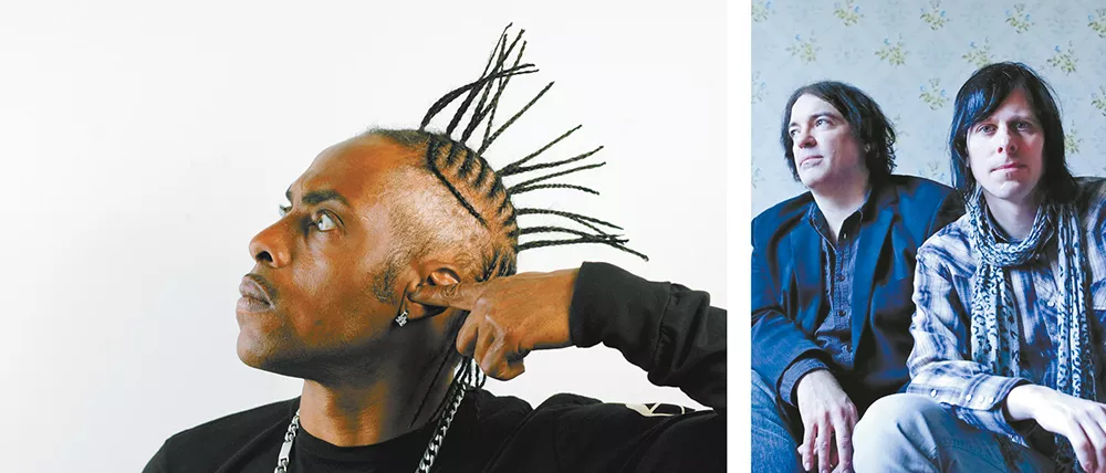 Rapper Coolio (left) and power-pop duo the Posies are amongst this year's stellar Pig Out headliners.