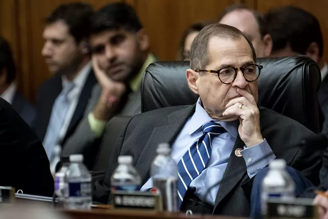 Rep. Jerry Nadler (D-N.Y.), the chairman of the House Judiciary Committee, during a markup meeting of the committee on Capitol Hill, in Washington, Sept. 12, 2019. The committee on Thursday took its first vote to press forward with an impeachment investigation of President Donald Trump, putting aside internal divisions over the process in a bid to strengthen its hand in uncovering crucial facts in the inquiry. - ERIN SCHAFF/THE NEW YORK TIMES