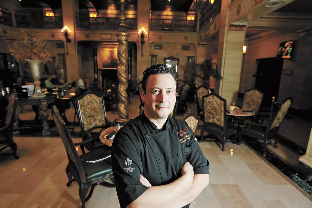 The Palm Court Grill at the Historic Davenport puts its owner&#39;s love of Dungeness crab on ...