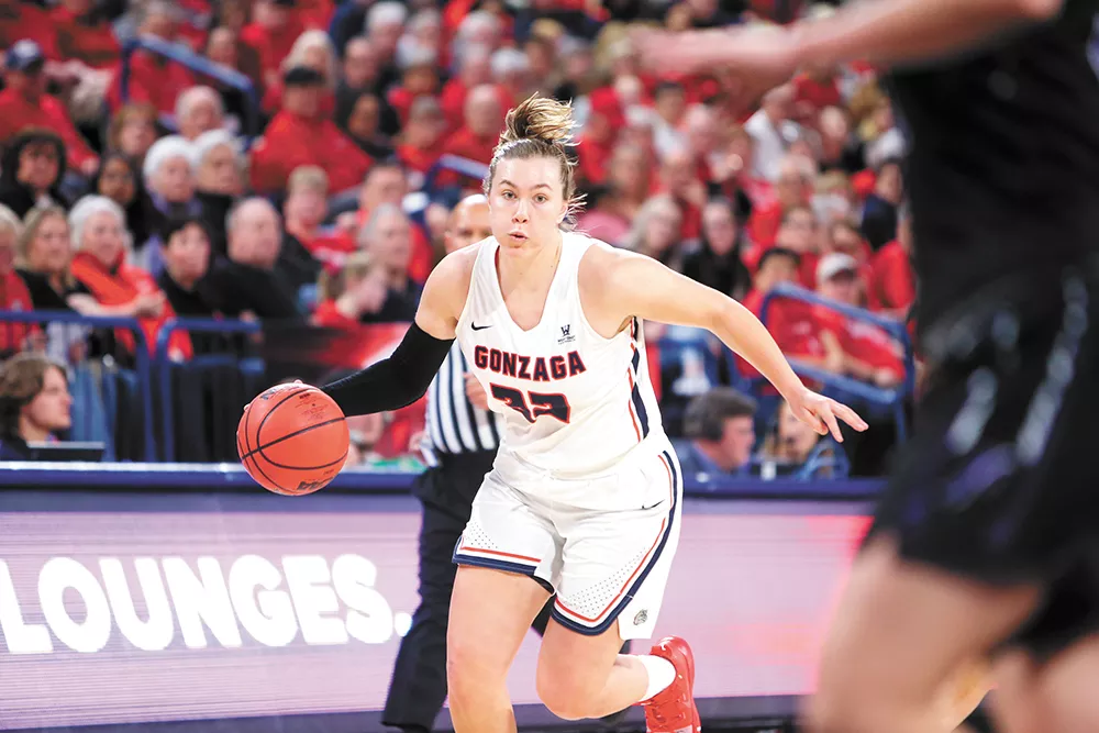 Jill Townsend's scrappy leadership should be valuable this season. - GONZAGA UNIVERSITY ATHLETICS PHOTO