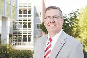 WSU President Kirk Schulz announced on Monday the suspension of the fraternity where a student died earlier this month. - YOUNG KWAK PHOTO