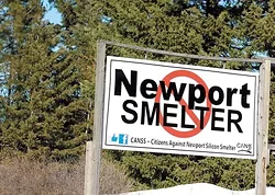 CANSS signs opposing the proposed silicon smelter near Newport pepper the landscape around Pend Oreille County. - QUINN WELSCH PHOTO