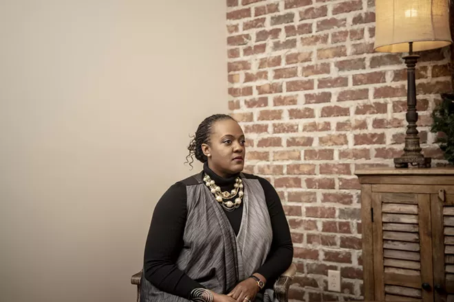 Heather McTeer Toney, the former mayor of Greenville, Miss., who received threats to her safety while in office, at her current office in Oxford, Miss., Dec. 17, 2019. Female mayors are more than twice as likely as male mayors to experience psychological abuse and almost three times as likely to experience physical violence, a new study found. - ANDREA MORALES/THE NEW YORK TIMES