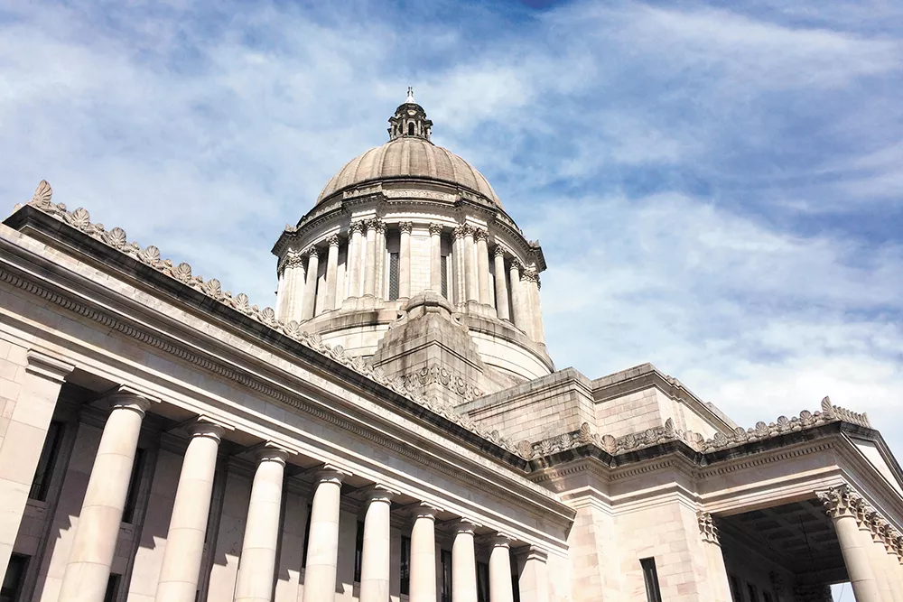 A bill was recently proposed to ban the open carrying of guns in the state Capitol. - DAN BREKKE PHOTO