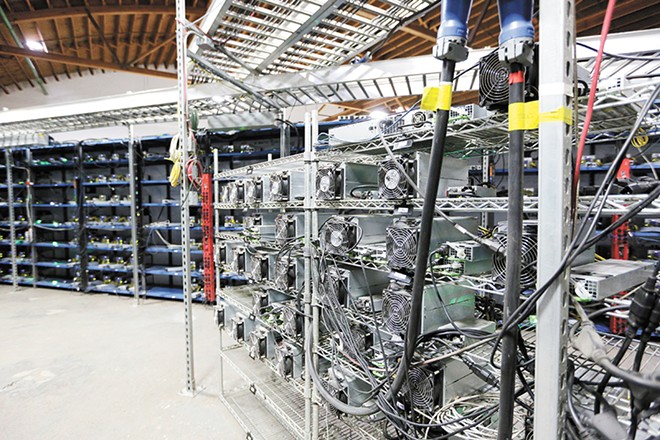 Mining hardware at Malachi Salcido's Columbia Data Center in Wenatchee. Central Washington has been a prime location for bitcoin miners due to the cheap electricity. - YOUNG KWAK PHOTO