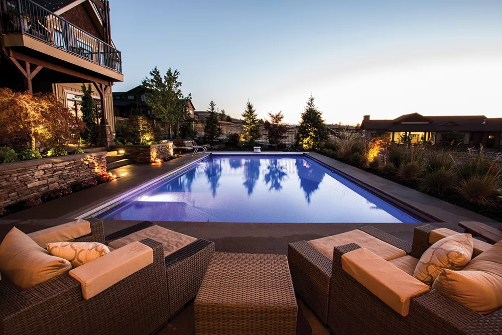 “Pools and hot tubs are super popular; we’re involved with a lot of pool projects every year,” says Matt Barton founder of Coppercreek Landscaping - MATT BARTON/COPPERCREEK LANDSCAPING