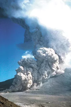 At least 17 flows of superheated ash, rock and gas descended the flanks of Mount St. Helens in the days following the May 18 eruption. - PETER LIPMAN PHOTO