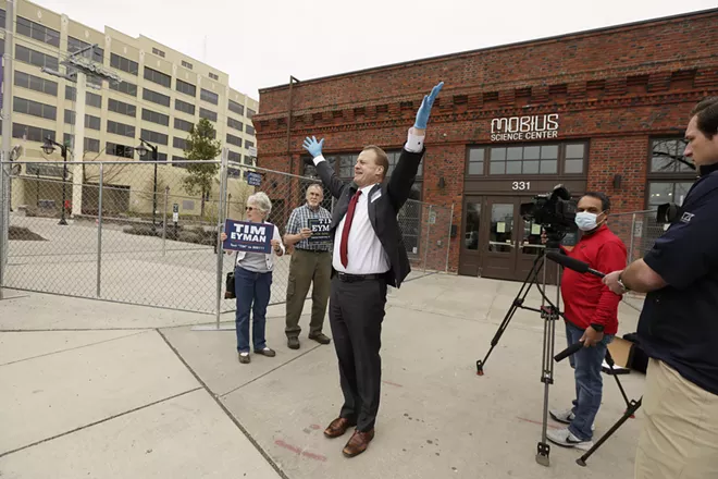 While Eyman points to a recent web poll on the Tacoma News Tribune website for proof of public backlash against Inslee's stay at home orders, more rigorous polling suggests Inslee still has majority support. - YOUNG KWAK PHOTO