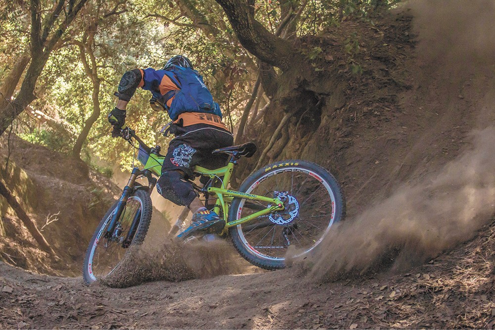 When buying a bike, beginners should look for adequate suspension to absorb the shock of small jumps.