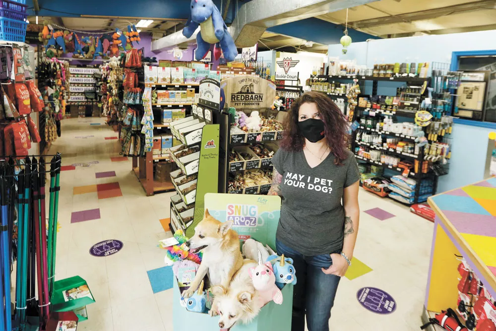Yuppy Puppy owner Aquila Brown says her two stores launched a free, local delivery service to encourage customers to shop local. - YOUNG KWAK PHOTO