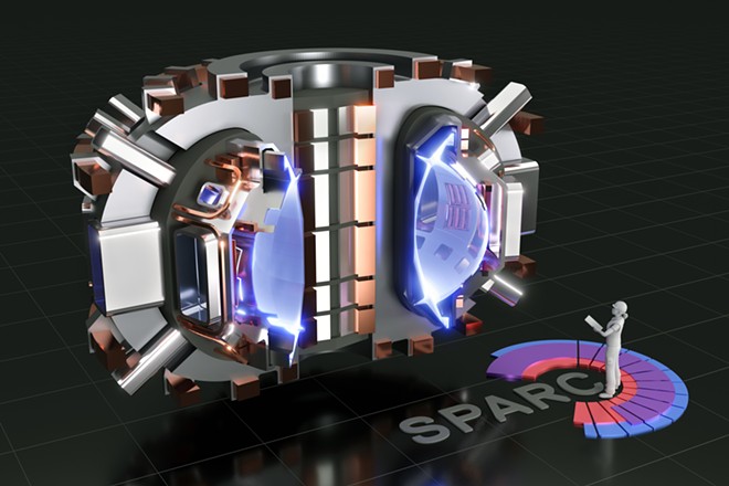 An image provided by the Massachusetts Institute of Technology shows a rendering of the reaction chamber of the Sparc fusion energy macine. Scientists developing a compact version of a nuclear fusion reactor have shown in a series of research papers that it should work, renewing hopes that the long-elusive goal of mimicking the way the sun produces energy might be achieved and eventually contribute to the fight against climate change. - T. HENDERSON/CFS/MIT-PSFC VIA THE NEW YORK TIMES