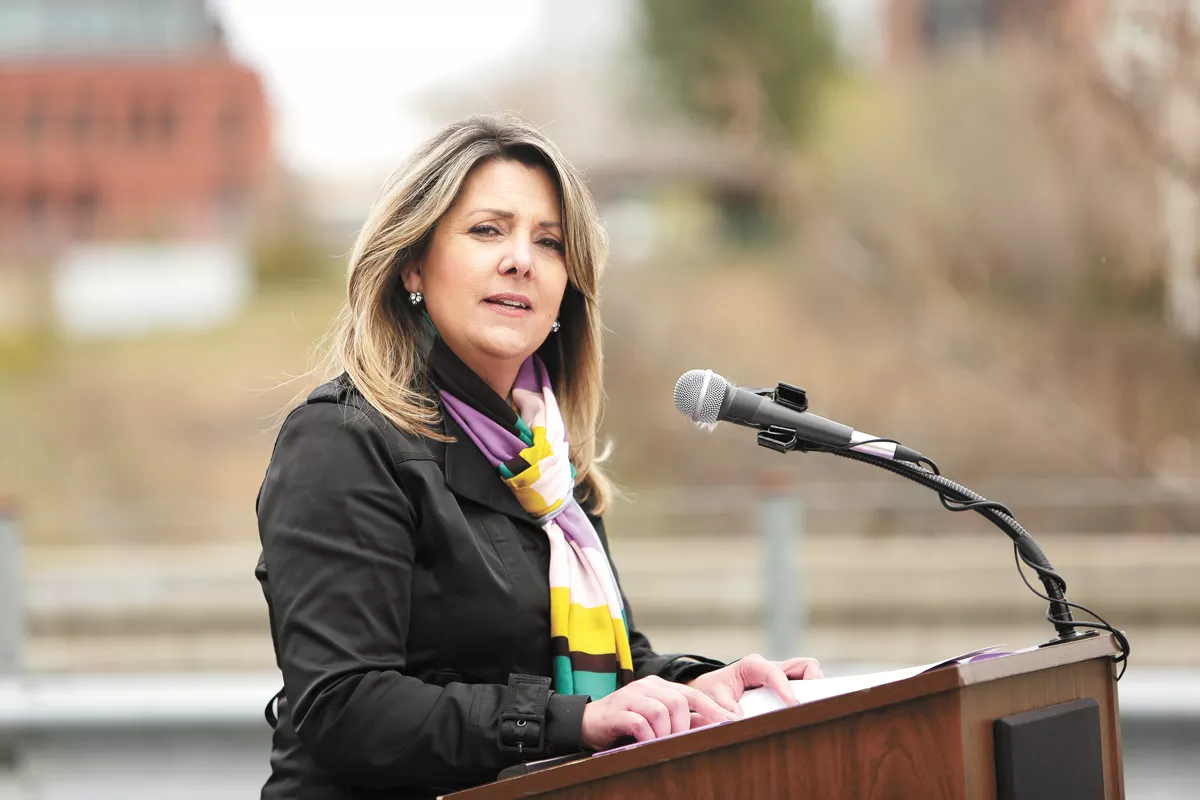 After 10 months in office, Mayor Nadine Woodward says she's ready to reorganize City Hall. - YOUNG KWAK PHOTO