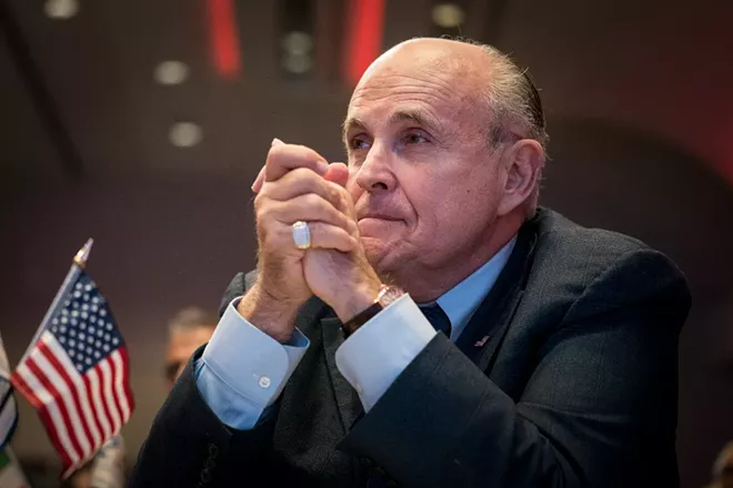Rudy Giuliani, President Donald Trump’s personal lawyer, at an event in Washington, May 5, 2018. - ERIN SCHAFF/THE NEW YORK TIMES