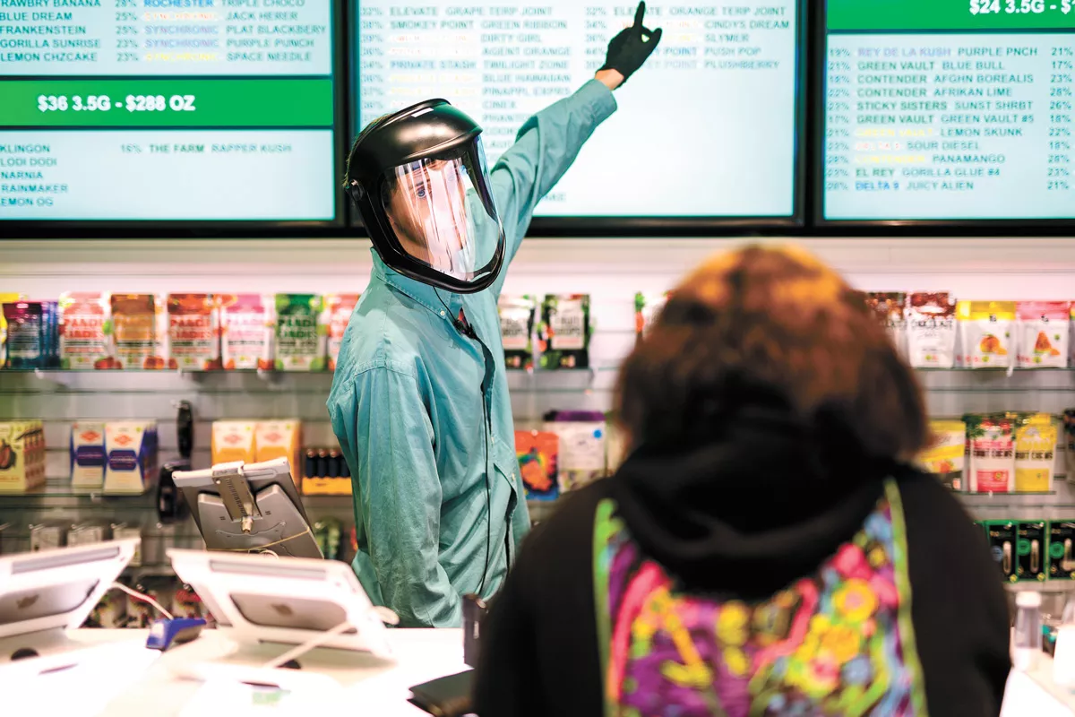 Washington pot shops sold $1.25 billion worth of cannabis in the 2109 fiscal year. - ADAM SCHLUTER PHOTO