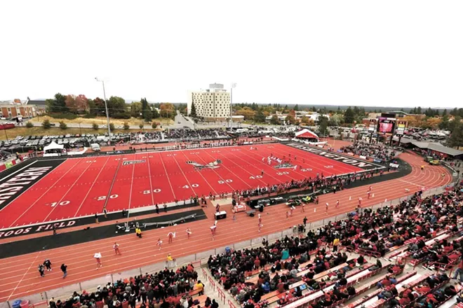 EWU is going to play football this spring. Whether or not fans will be at Roos Field to watch is still in question. - YOUNG KWAK