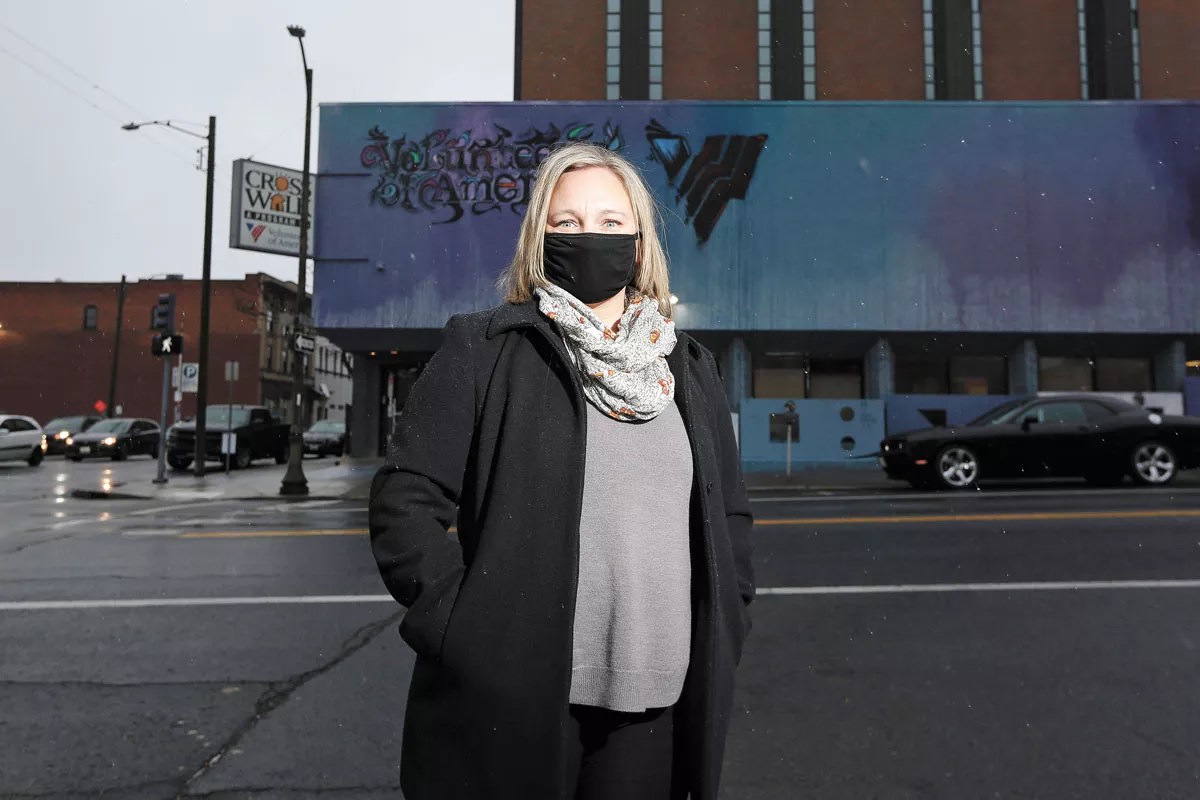 Fawn Schott, CEO of the local Volunteers of America, the nonprofit that would operate a young adult shelter — if there were one. - YOUNG KWAK PHOTO