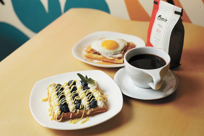 People's Waffle is now open for in-house dining. - YOUNG KWAK PHOTO