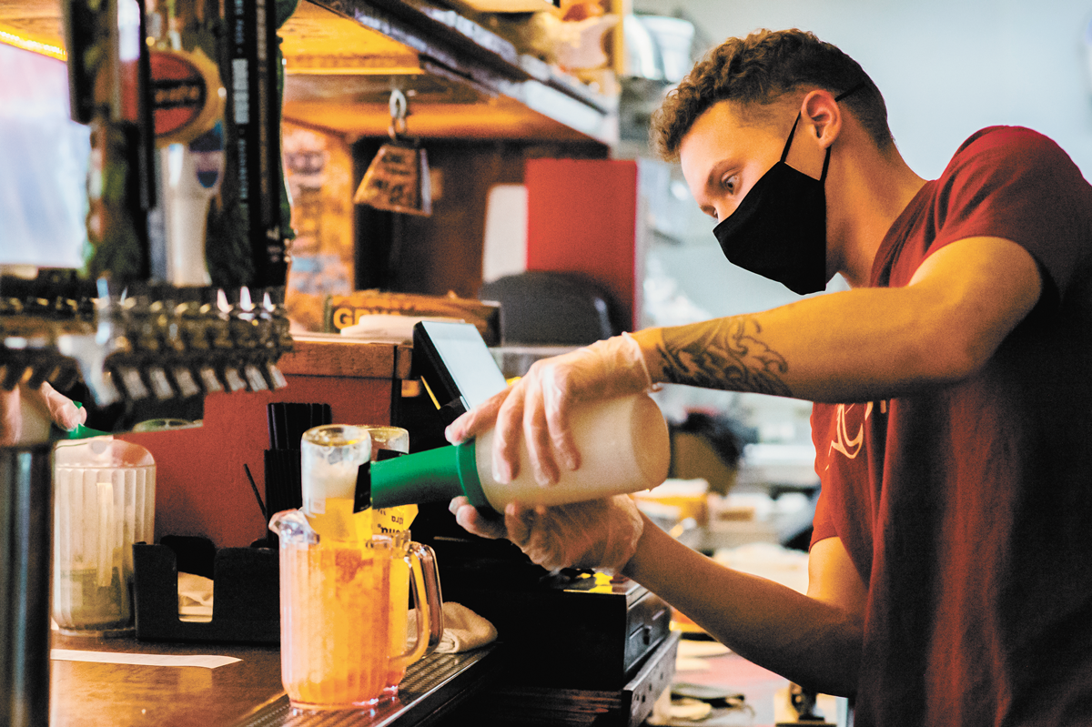 During the pandemic, the Coug offered gift cards, to-go drinks, virtual events, drink recipes and Zoom backgrounds to help stretch morale. - LANCE LIJEWSKI PHOTO
