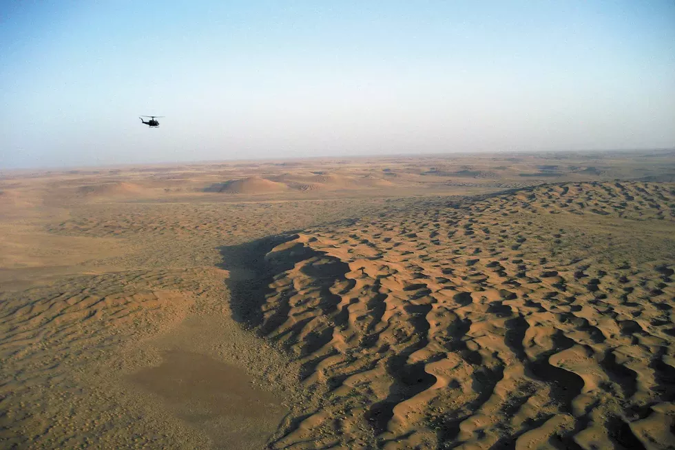 The Registan Desert between Helmand and the Spin Boldak border crossing into Pakistan. - ELEANOR BAUMGARTNER PHOTO