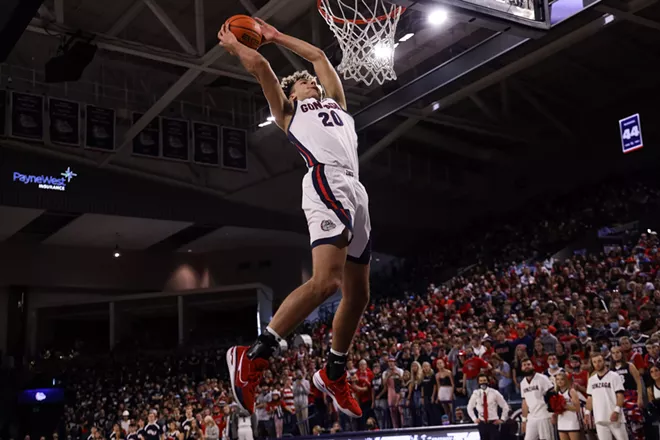 Kaden Perry might not make a big impact this season, but the kid can jump. - PHOTO COURTESY GONZAGA ATHLETICS