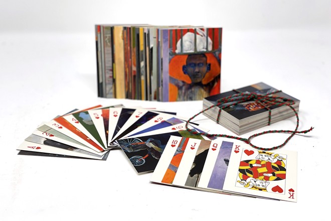 Playing cards with the work of local artist Mel McCuddin are available at Art Spirit Gallery in Coeur d'Alene.