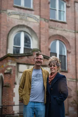 Austin and Laura Storm want to save St. Ignatius and turn it into a mixed-use venue for housing, businesses, community spaces and more. - ERICK DOXEY PHOTO