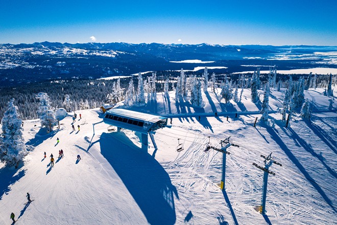 Head east across the state line to enjoy some of the best skiing in the West. - JON CONTI/BRUNDAGE MOUNTAIN RESORT PHOTO