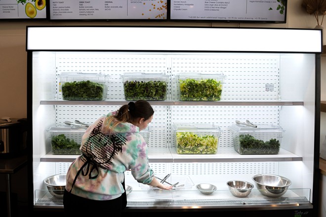 Salad is a focus at north Spokane's new Fresh and Foraged. - ERICK DOXEY PHOTO
