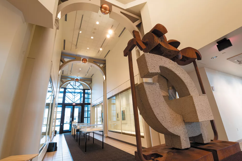 Art on display includes and Harold Balazs' Expresso Stand. - ERICK DOXEY