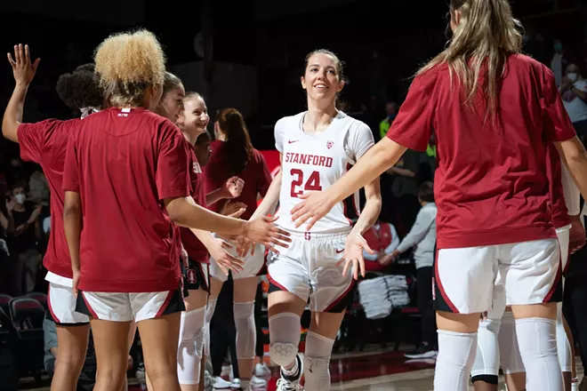 Lacie Hull and her sister Lexie helped Stanford win the 2021 national championship. - STANFORD ATHLETICS PHOTO