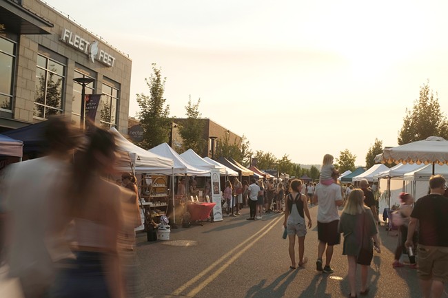 Midweek is prime time at the Kendall Yards Night Market. - YOUNG KWAK PHOTO