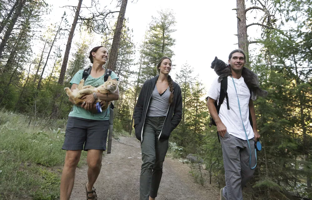 Bringing the right gear and enough water is important for hikers and their animal companions. - YOUNG KWAK PHOTO