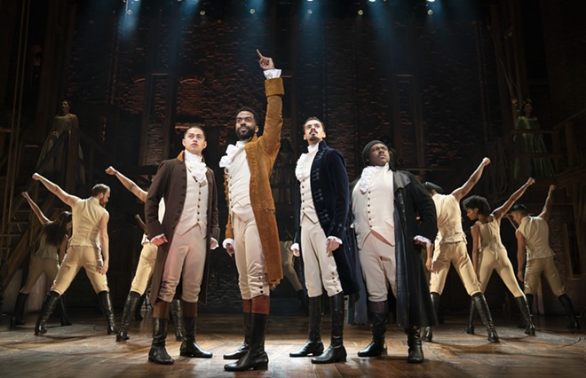 The cast of Hamilton tries to not throw away their shot. - JOAN MARCUS PHOTO
