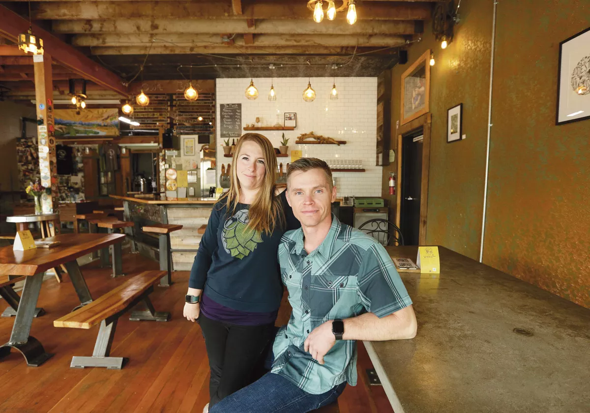 Owners Dawn and Steve Moss created a brewery with a cozy atmosphere that celebrates their Audobon neighborhood. - YOUNG KWAK PHOTO