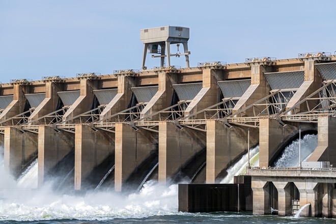 Ice Harbor Dam east of Pasco is one of the four Lower Snake River dams.