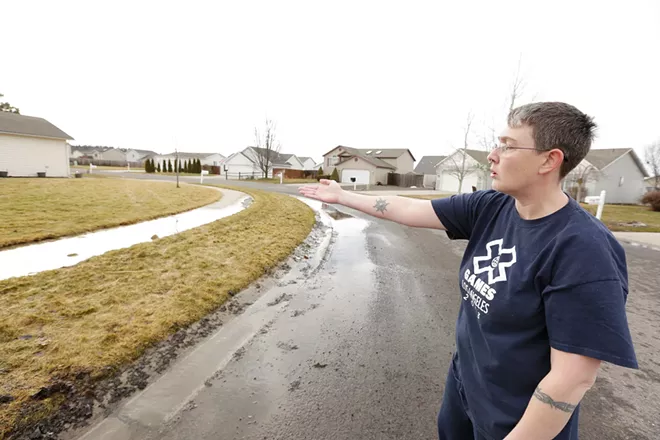 Terry Horne, whose property is prone to flooding, will be appealing the new assessment of her home near Cheney. - YOUNG KWAK PHOTO