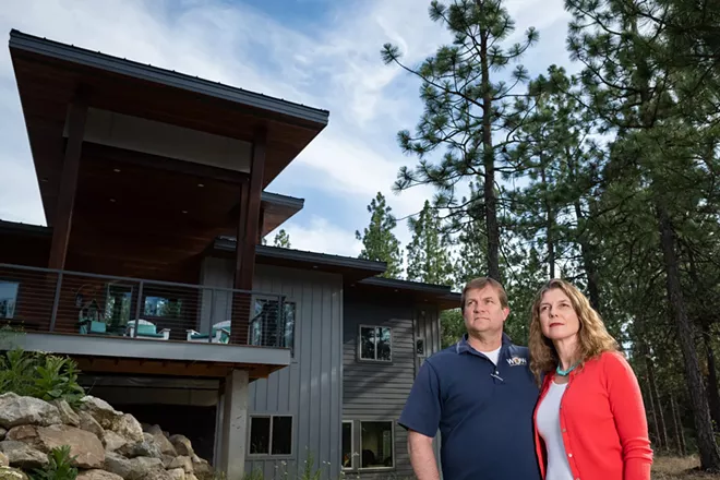 Bill Geibel and Heather Stratford say their lawsuit against Umpqua Bank feels like a David and Goliath situation. - ERICK DOXEY PHOTO