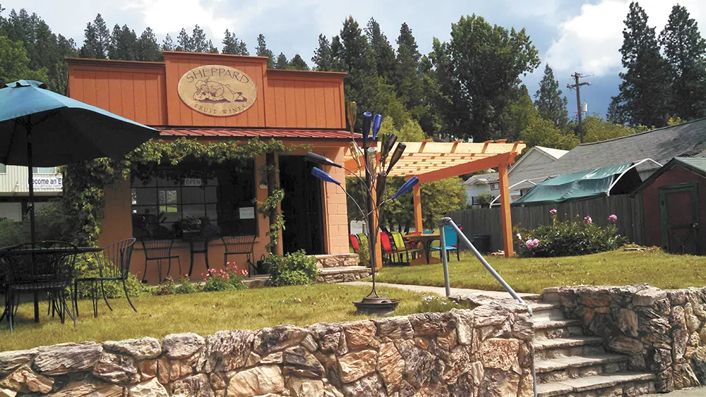 Sheppard Fruit Wines has found a pleasant home and plenty of fans in Harrison, Idaho. - CARRIE SCOZZARO