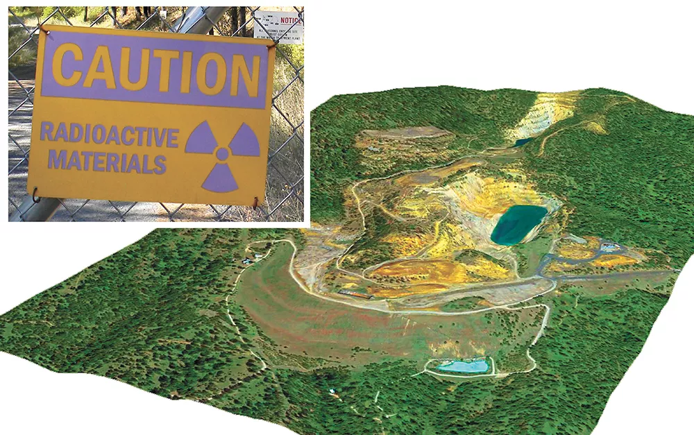 An aerial view of the now closed Midnite Mine on the Spokane Reservation. The EPA designated the mine a Superfund site. The companies that owned and operated it have been ordered to clean it up.