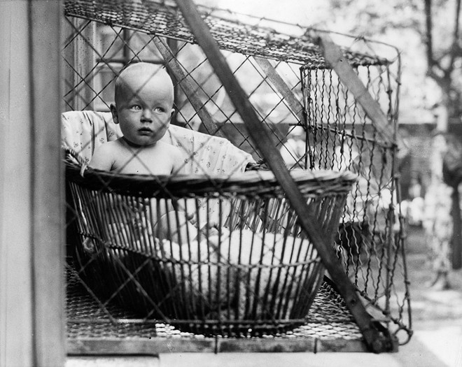 Spokane: home to the inventor of the "portable baby cage"
